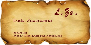 Luda Zsuzsanna névjegykártya